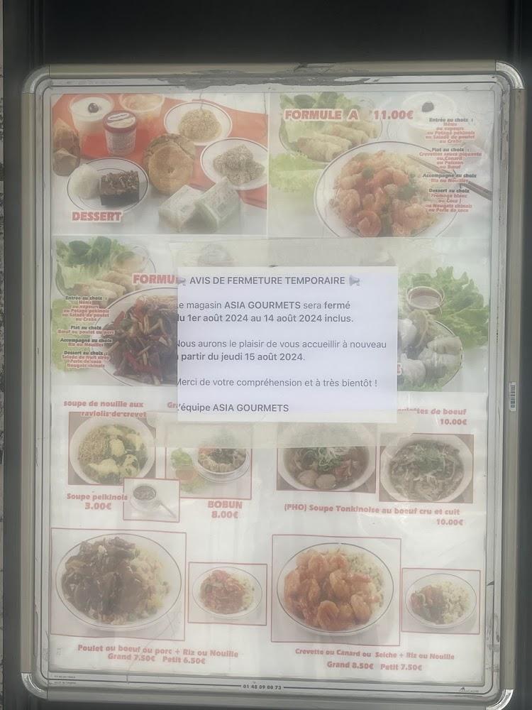 Asia Gourmets - Menu Image 2